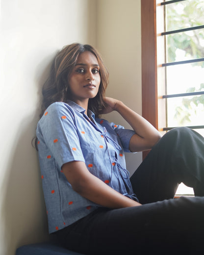 PUMPKIN PATCH FRONT TIE SHIRT