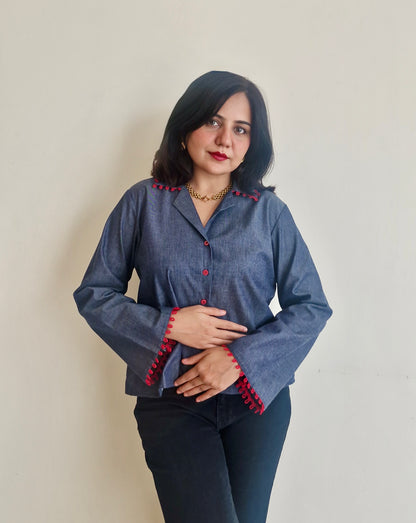 THE DENIM POP SHIRT