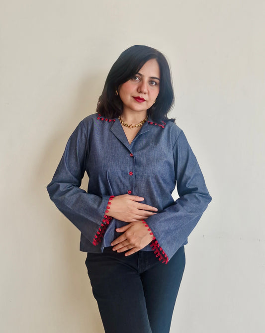 THE DENIM POP SHIRT
