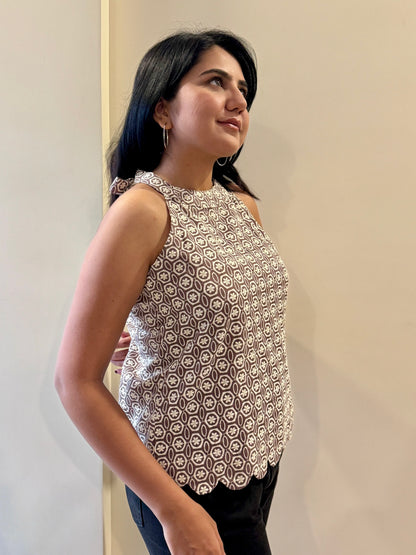 PINK HALTER NECK TIE BACK TOP